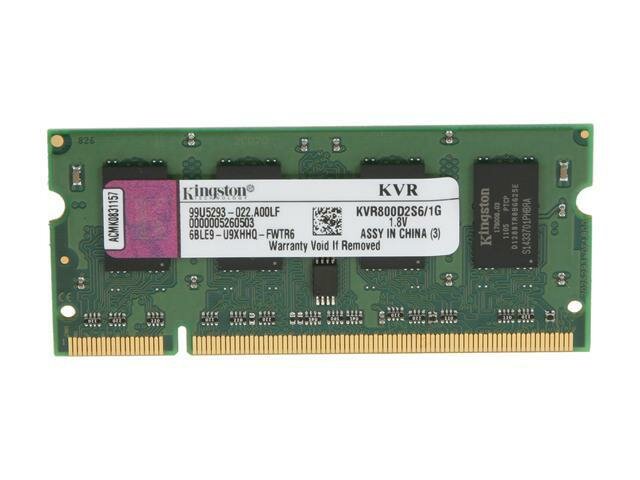 Оперативная память Kingston DDR2 1Gb (PC2-6400) 800MHz SO-DIMM CL6