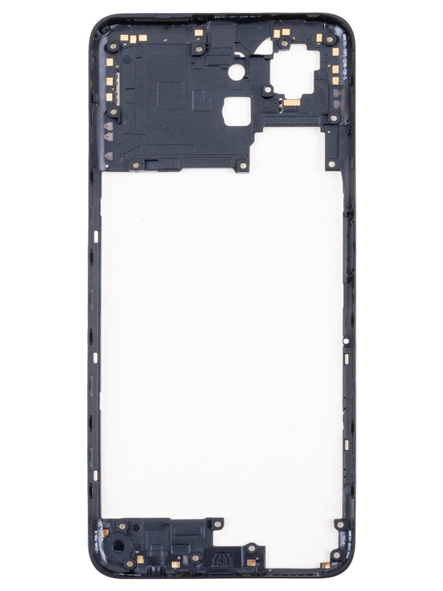 Средняя часть корпуса для Huawei Honor X7a (черная)