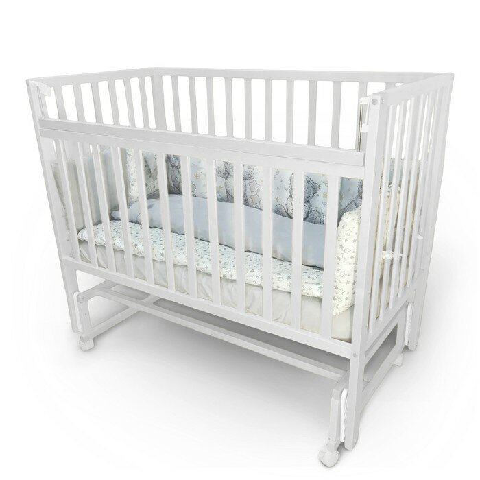 Кровать детская Molli, с поперечным маятником, белый 10502339