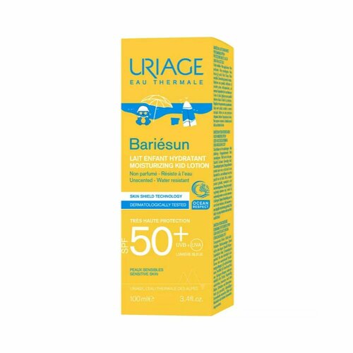 Uriage Bariesun Moisturizing Kid Lotion Увлажняющее молочко для детей SPF 50+, 100 мл увлажняющее молочко spf 50 для детей 4 100 мл