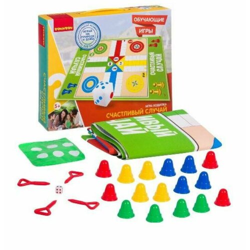 Настольная игра Обучающая игра-ходилка Счастливый случай BONDIBON 2 шт 5030₽
