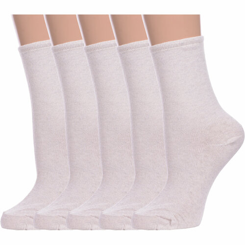 Носки Альтаир, 5 пар, размер 23, бежевый носки альтаир 5 пар размер 23 серый