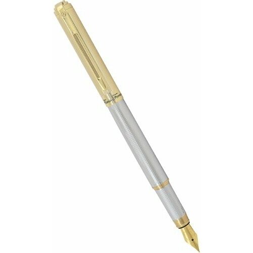 Ручка перьевая Flavio Ferrucci Classico, Silver / Gold (перо M) + Картридж в подарок. Для особо важных.