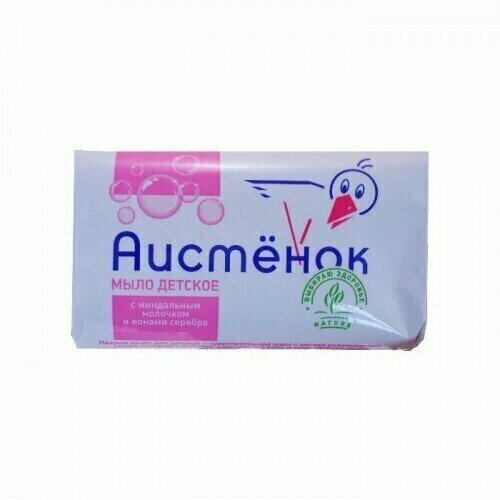 Аист Детское Мыло с миндальным молочком и ионами серебра 70 г 6 шт 681₽