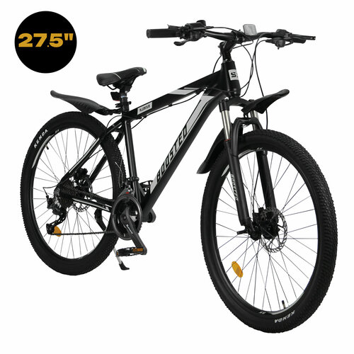 Велосипед скоростной 27,5 Boosted серый, 27 скоростей (Shimano), алюминиевая рама, тормаза гидравлические дисковые