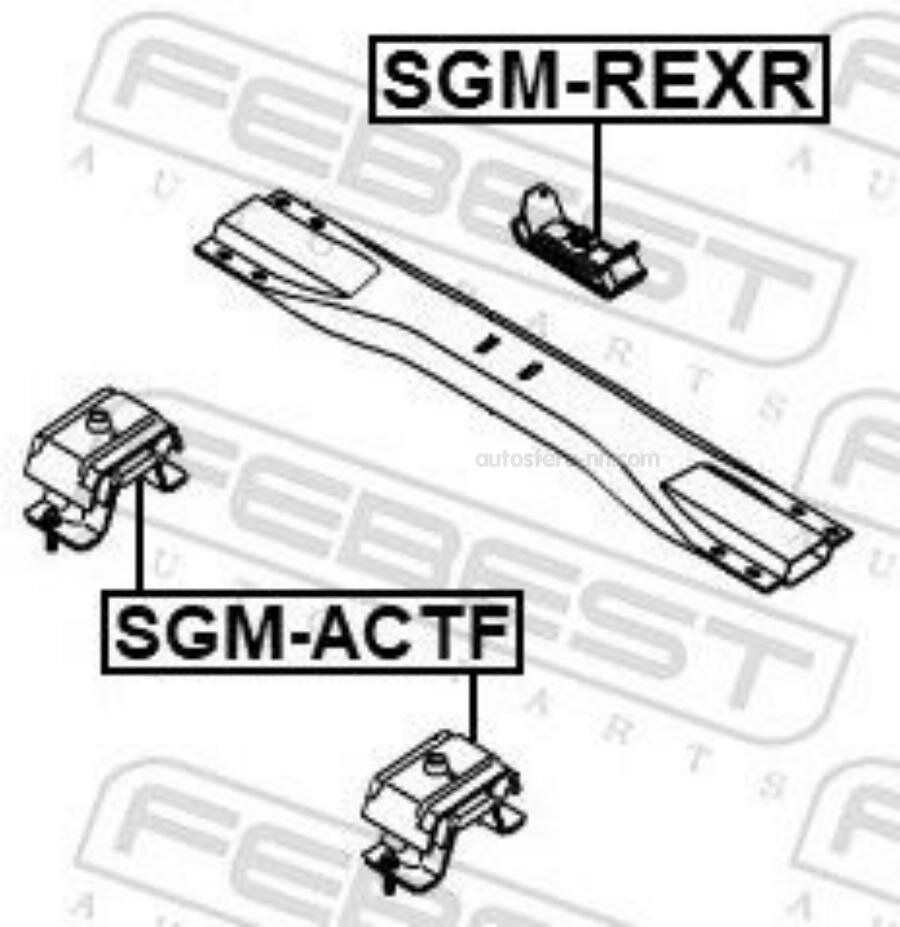 FEBEST SGMACTF Опора двигателя (спереди)