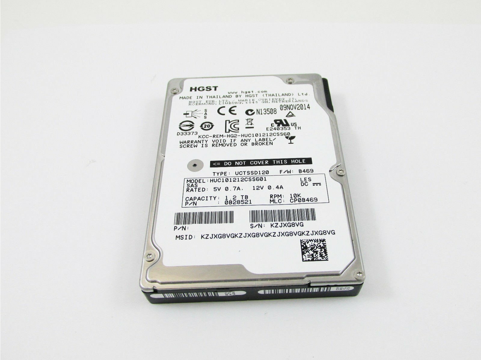 Жесткий диск HGST HUC101212CSS600 1.2TB 2.5" SAS аналог DELL HFJ8D