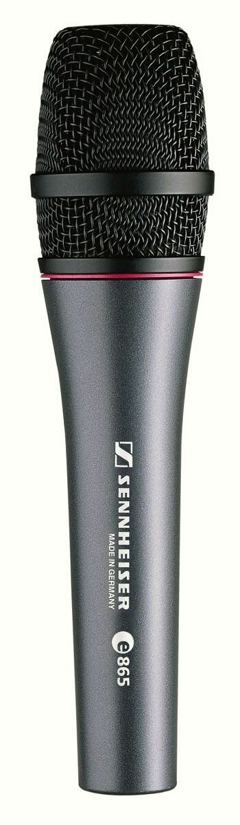 Sennheiser E865 - Конденсаторный вокальный микрофон, суперкардиоида, 20 - 20000 Гц, 350 Ом