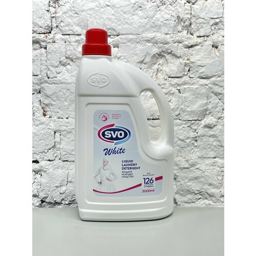 Жидкое средство для стирки белых тканей SVO Liquid Laundry Detergent White 3000мл