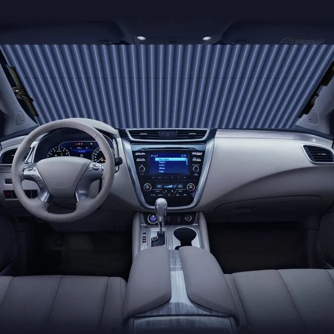 фото Автомобильная шторка на лобовое стекло машины, солнцезащитный экран для машины, защита от ультрафиолета, штора на окна