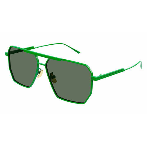 Солнцезащитные очки Bottega Veneta BV1012S 006 BV1012S-006, зеленый