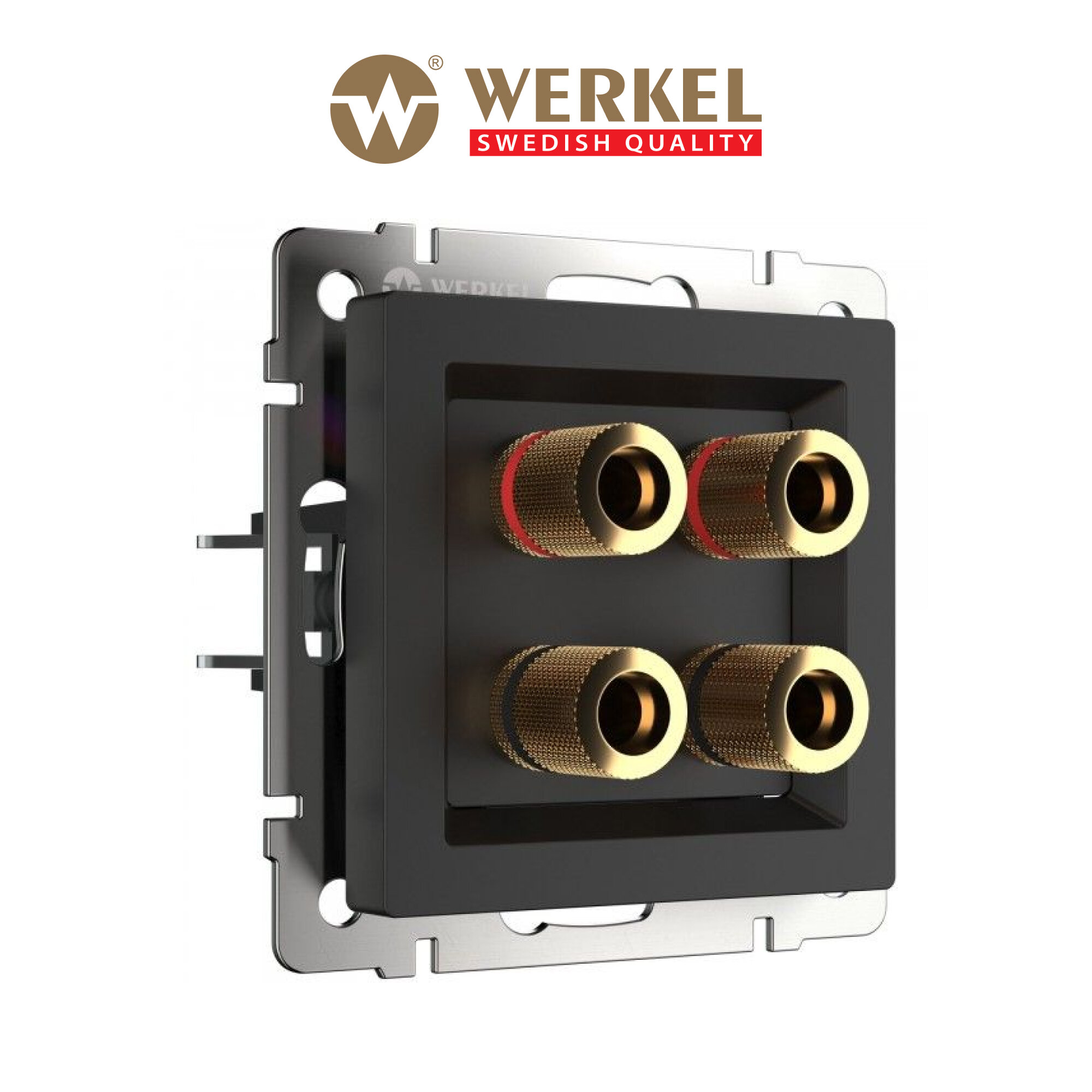 Акустическая розетка Werkel W1185008 черный матовый IP20