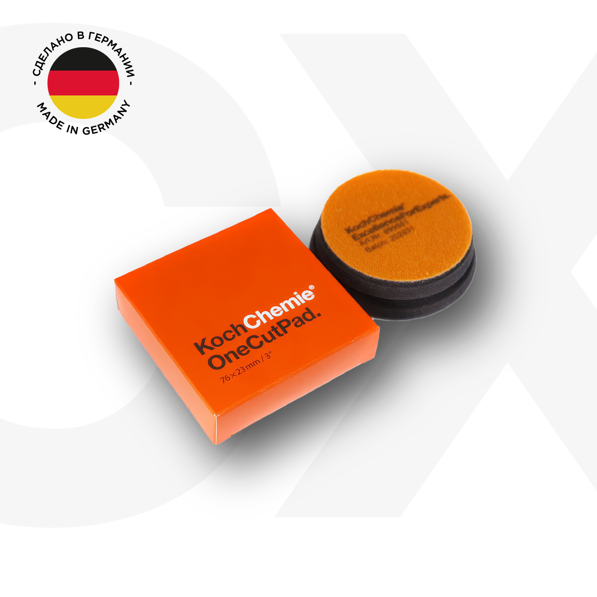 Изображение Koch-Chemie I KCX One Cut Pad - полировальный круг, полутвердый . (76 x 23 mm)