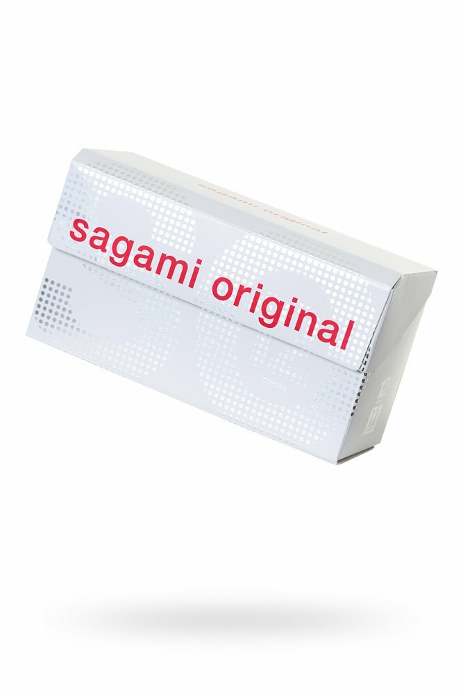 Презервативы Sagami, original 0.02, полиуретан, 18 см, 5,8 см, 12 шт.