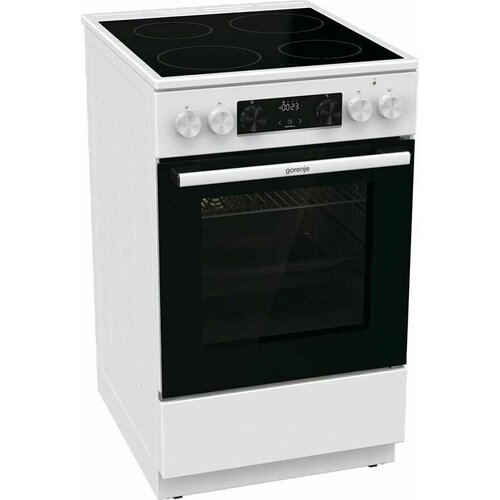 Плита электрическая Gorenje GEC5C61WG белый без крышки 5389000₽