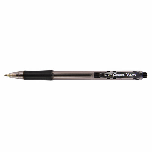 Pentel Ручка шариковая автоматическая Pentel Fine Line d 0.7 мм 12 шт. BK417-A черные чернила ручка шариковая тактическая мультитул сменный стержень 0 7мм черные чернила цвет темно серый