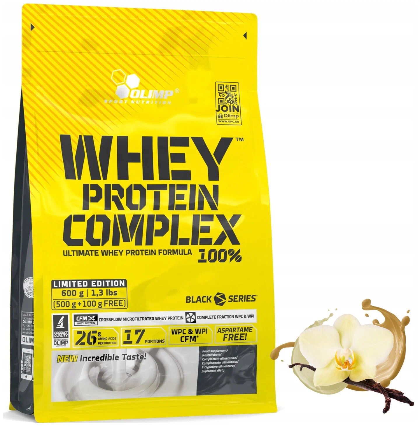 Протеин Olimp Sport Nutrition Whey Protein Complex 100%, 700 гр, ваниль