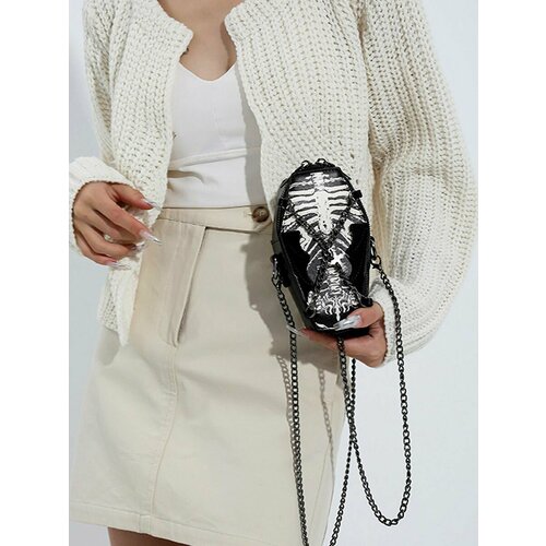 Сумка кросс-боди черный белый 3690₽