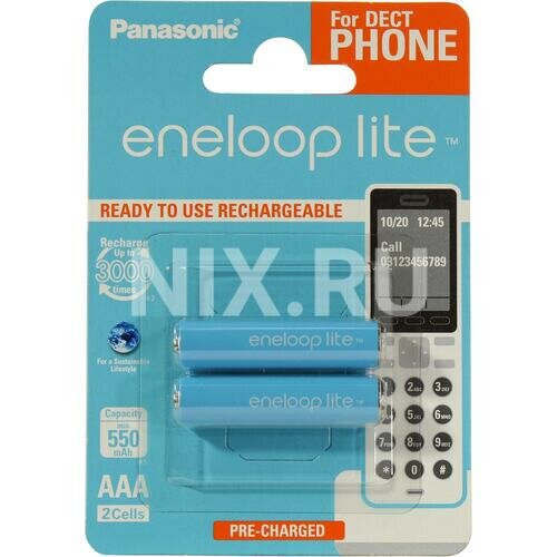 Аккумулятор Panasonic Eneloop Lite BK-4LCCE/2DE