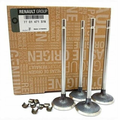 Комплект клапанов двигателя Largus Renault K4M 16кл 16 штук в коробке 6079₽