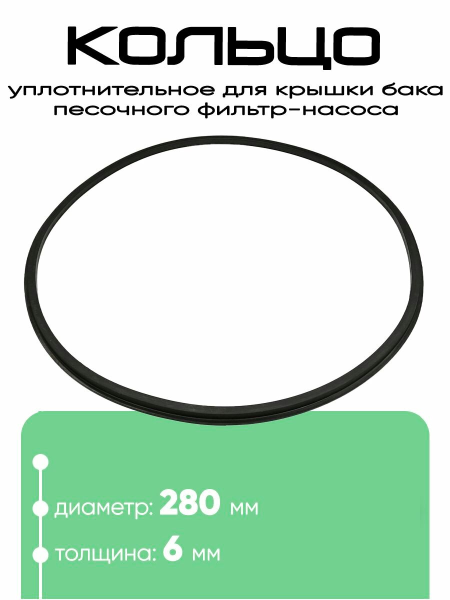 11728 Уплотнительное кольцо для крышки бака песочного насоса
