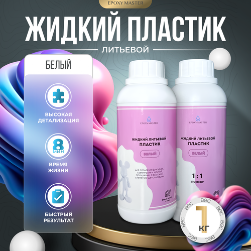 Жидкий пластик EpохyMaster ProPlast белый 1кг 1920₽