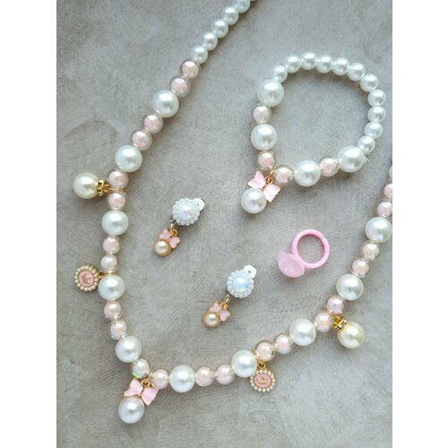 Комплект украшений , белый