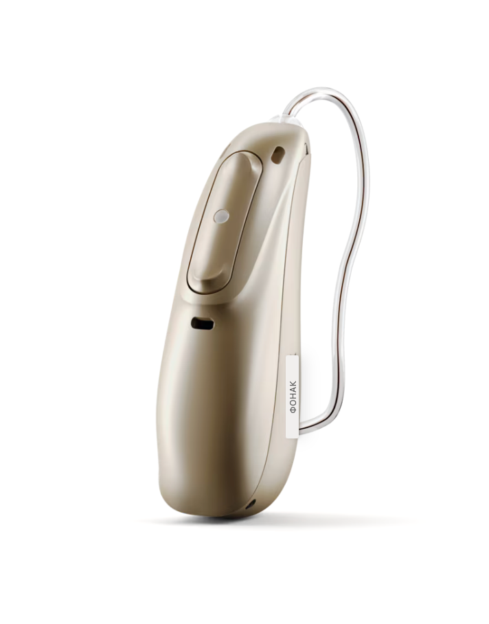 Слуховой аппарат Phonak Audeo M90-R (Marvel) перезаряжаемый, влагозащищенный, песочного цвета фото
