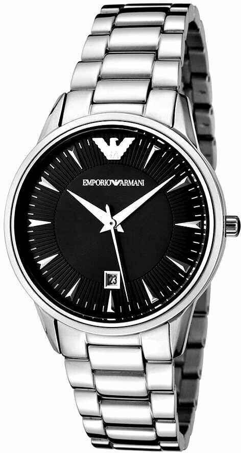 Наручные часы EMPORIO ARMANI Classic, серебристый/черный