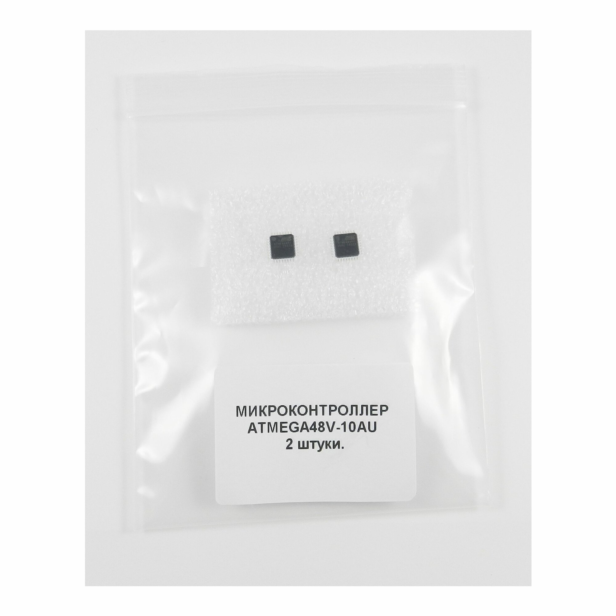 Микроконтроллер ATMEGA48V-10AU, Микроконтроллер 8-бит AVR, TQFP32, (оригинал)