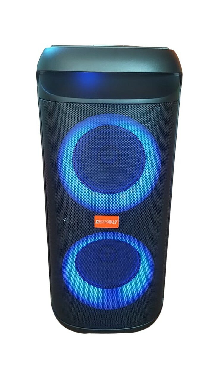 Колонка Акустическая Караоке портативная TWS 1221 PmPo 600W Микрофон Пульт Bluetooth USB TF Aux FM Подключение 2-х микр — фото 1