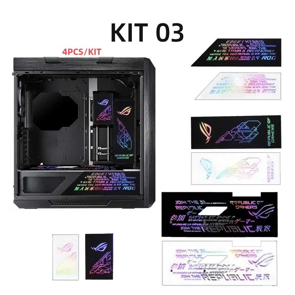 RGB панель для корпуса ASUS ROG GX601, 4 шт, KIT03