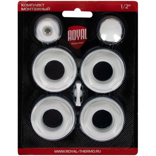 Монтажный комплект Royal Thermo 1"х 1/2" белый