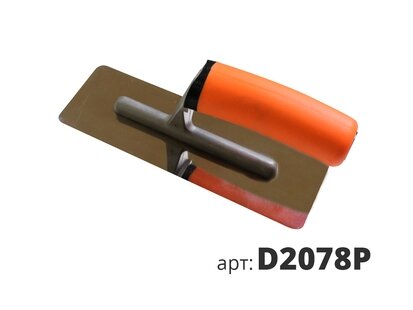 Кельма Венецианская Трапеция Stmdecor D2078P 200х80мм Прорезиненная Ручка, Края Сточены.
