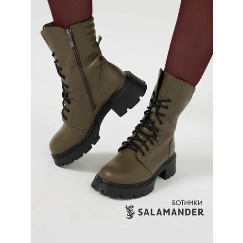 фото Ботинки salamander, размер 35, хаки