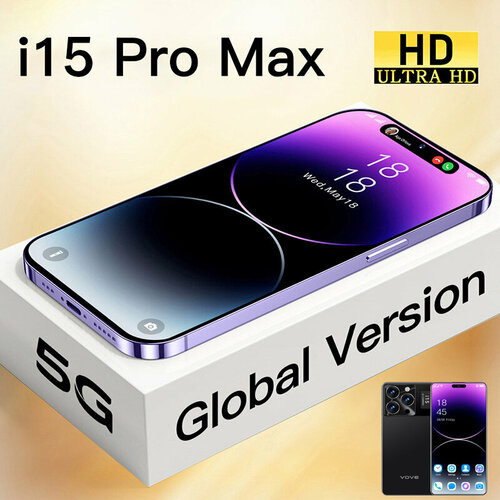 Игровой телефон I15 Pro Max доставка по низкой цене реальные параметры импортный чип сверхдолгий режим ожидания большой объем памяти телефона 674-дюймовый экран разблокировка жестами 10500₽