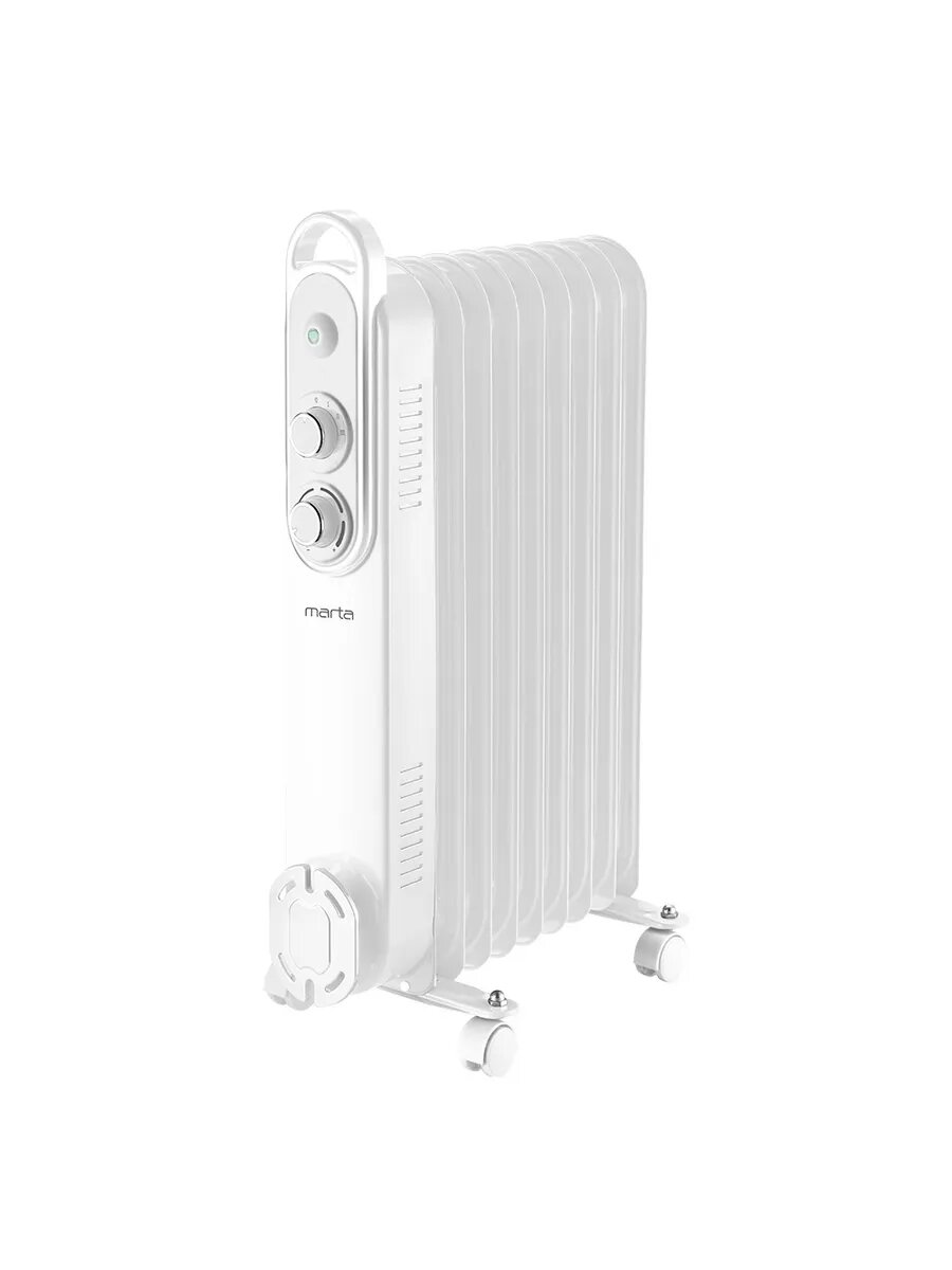 Обогреватель MARTA MT-OH2434A, 9 секций, мощность 2500 Вт, белый,