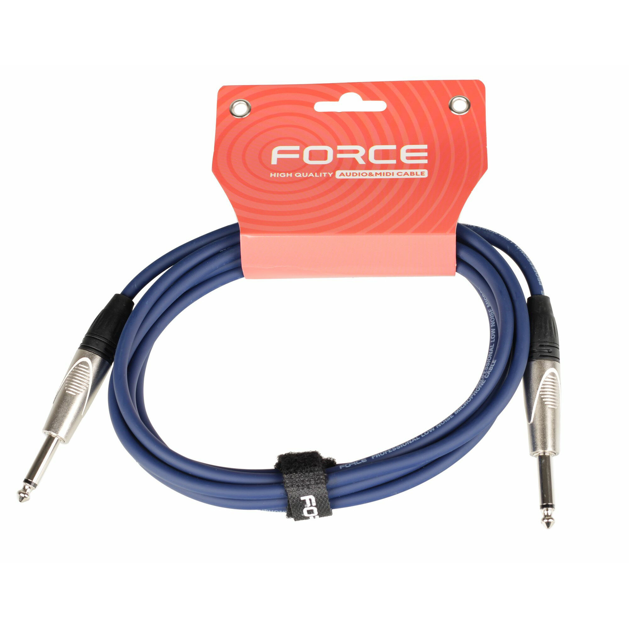 Кабель аудио 1xJack - 1xJack FORCE FGC-09/3 BL 3.0m