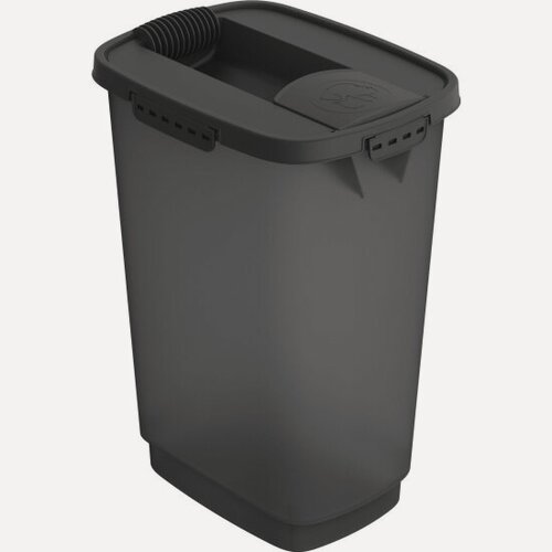 Изображение товара Контейнер для корма Rotho CODY большой, герметичный с дозатором, антрацит, 50 л.