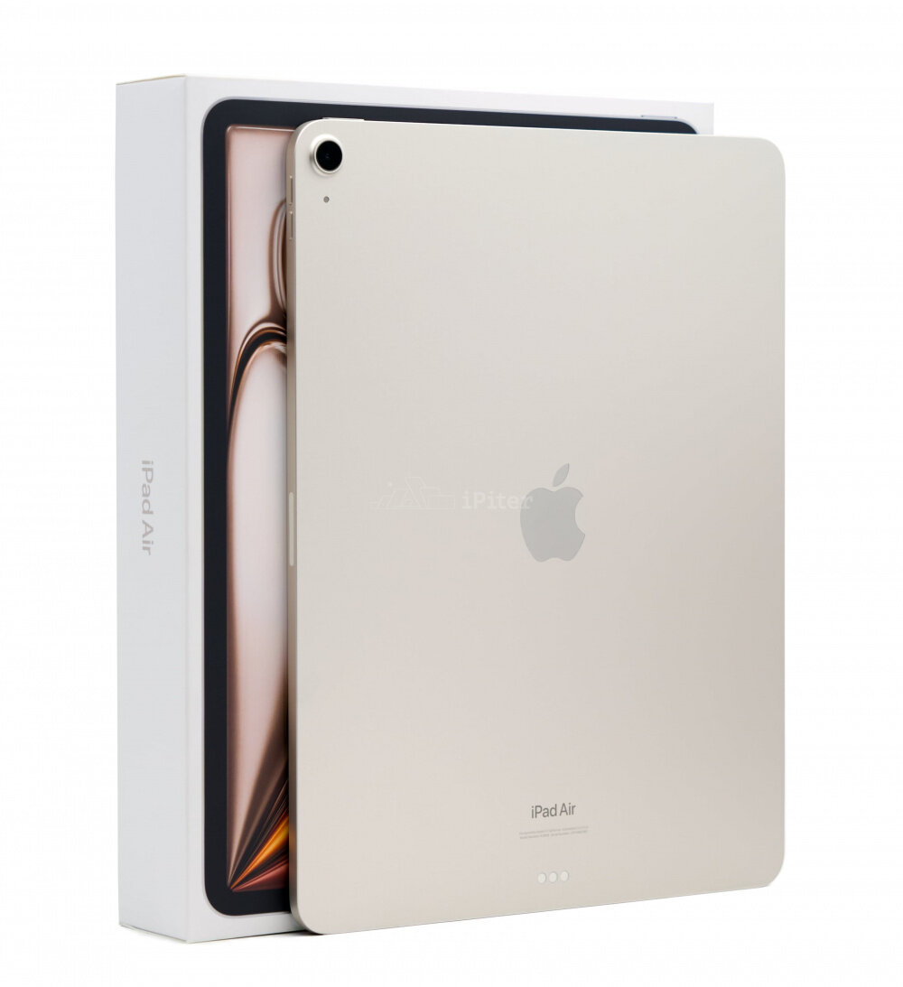 Планшет Apple iPad Air (2024) M2, 13", 128 ГБ, Wi-Fi, Starlight | Сияющая Звезда