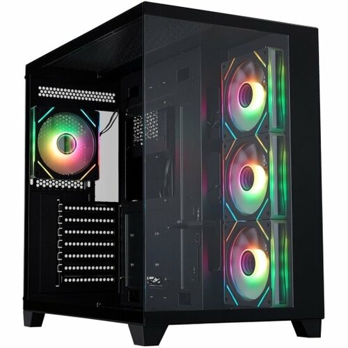 Корпус 1STPLAYER Megaview MV8-TP, черный (MV8-TP-BK)