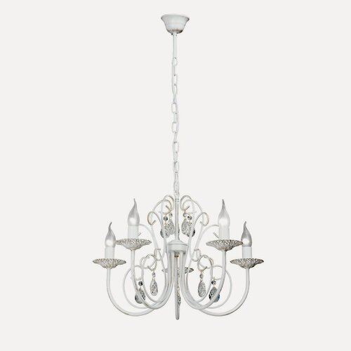 Изображение товара Люстра Vitaluce V1398/5 5x14 60Вт белый, бежевый, золото, Е14