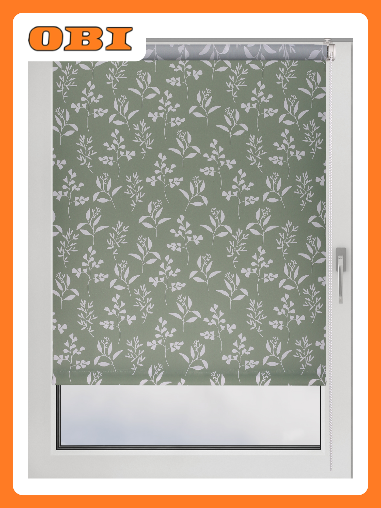 Штора рулонная Franc Gardiner Print 70х160см зеленая