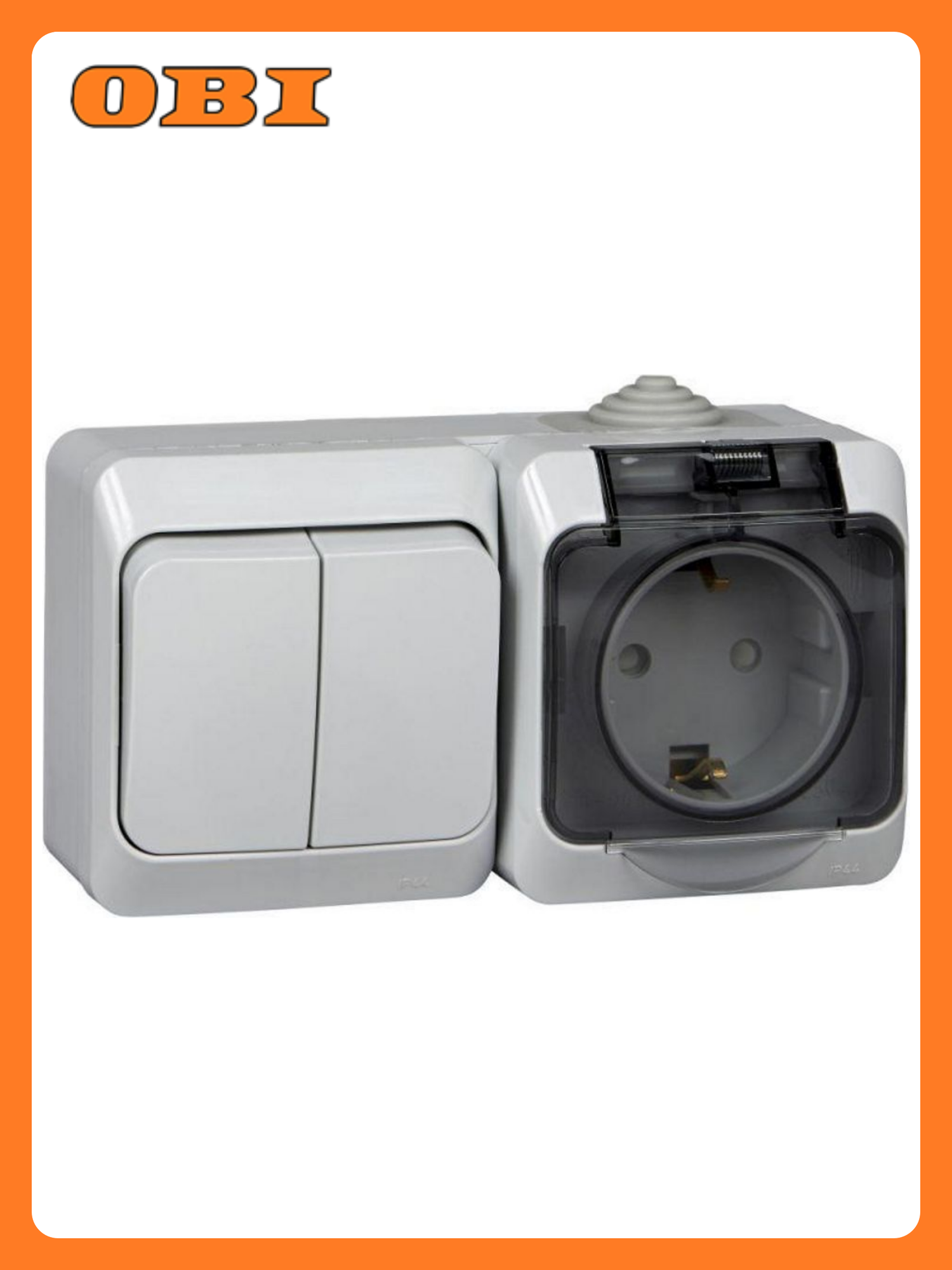 Блок ОП Этюд розетка 16А 250В евростандарт IP44 сер. SE BPA16-242C