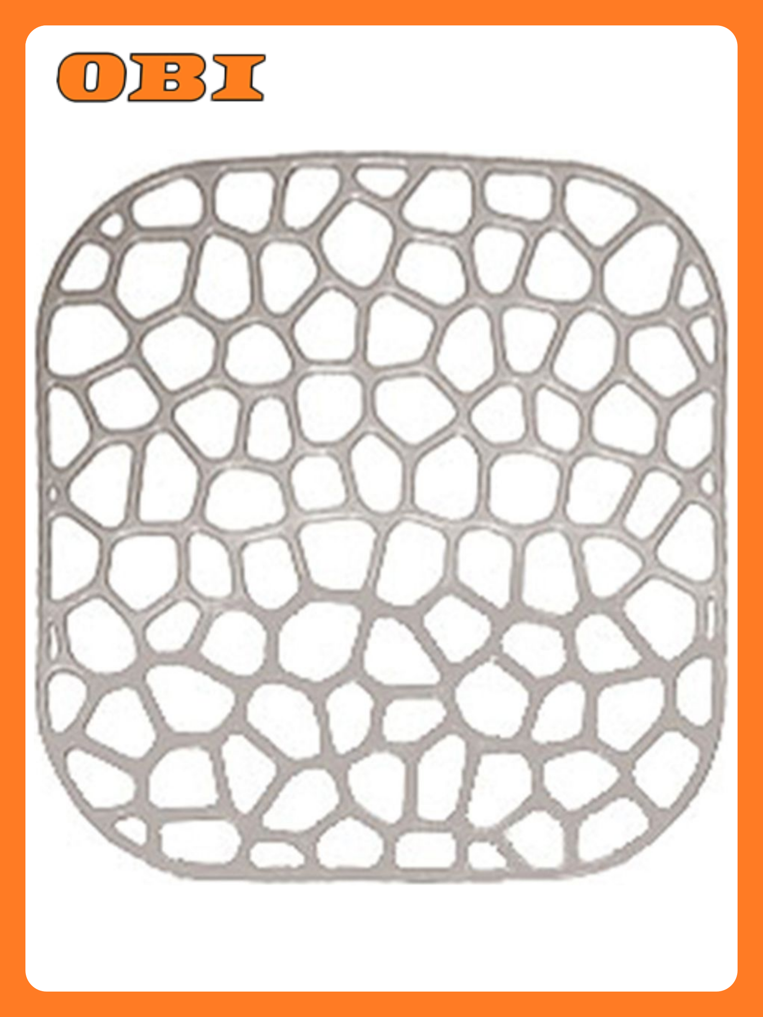 Решетка в раковину М-Пластика IDEA М 1151 квадратная серая 30x30 см