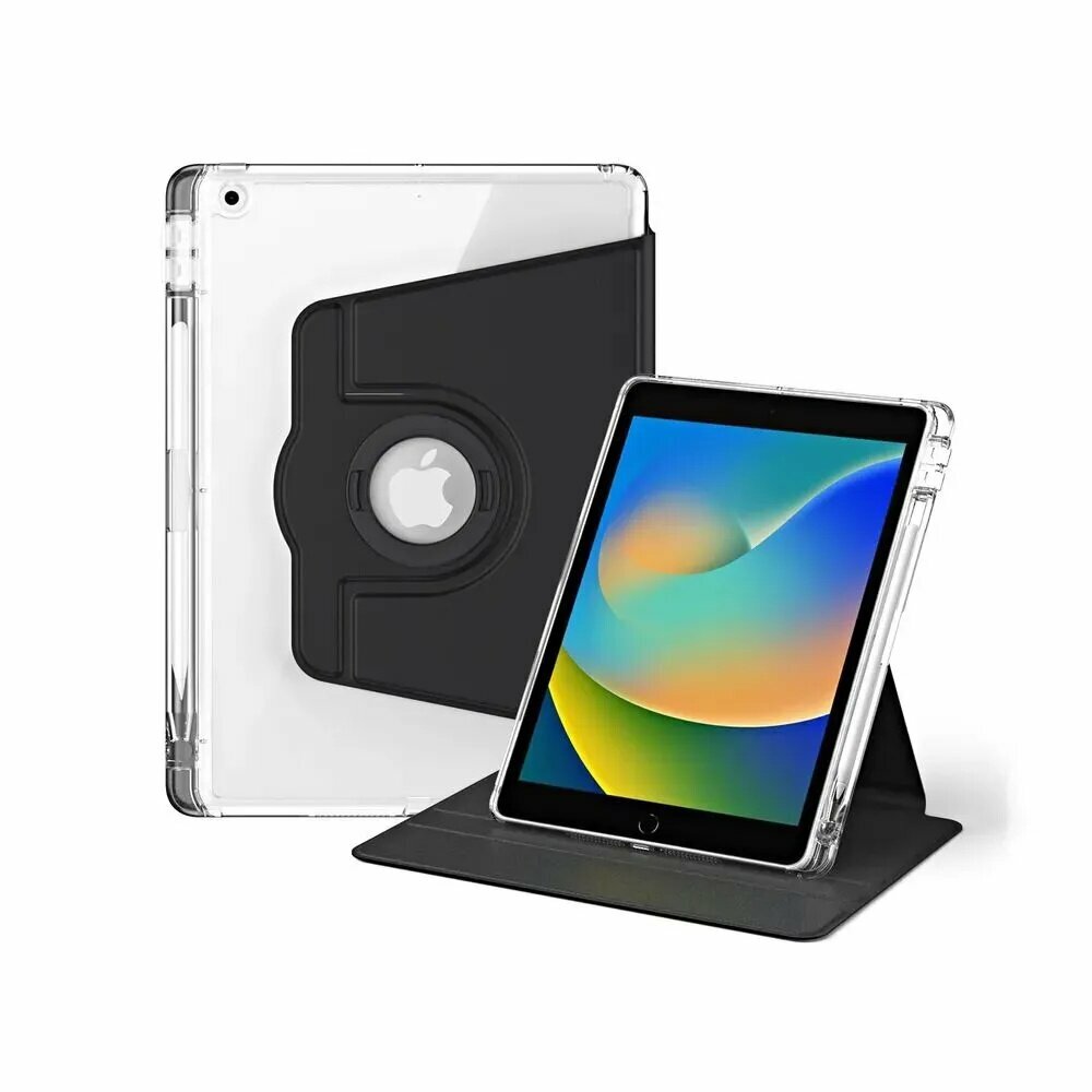 Чехол для iPad 7, 8, 9 поколения, 10.2" (2021, 2020, 2019), чёрный