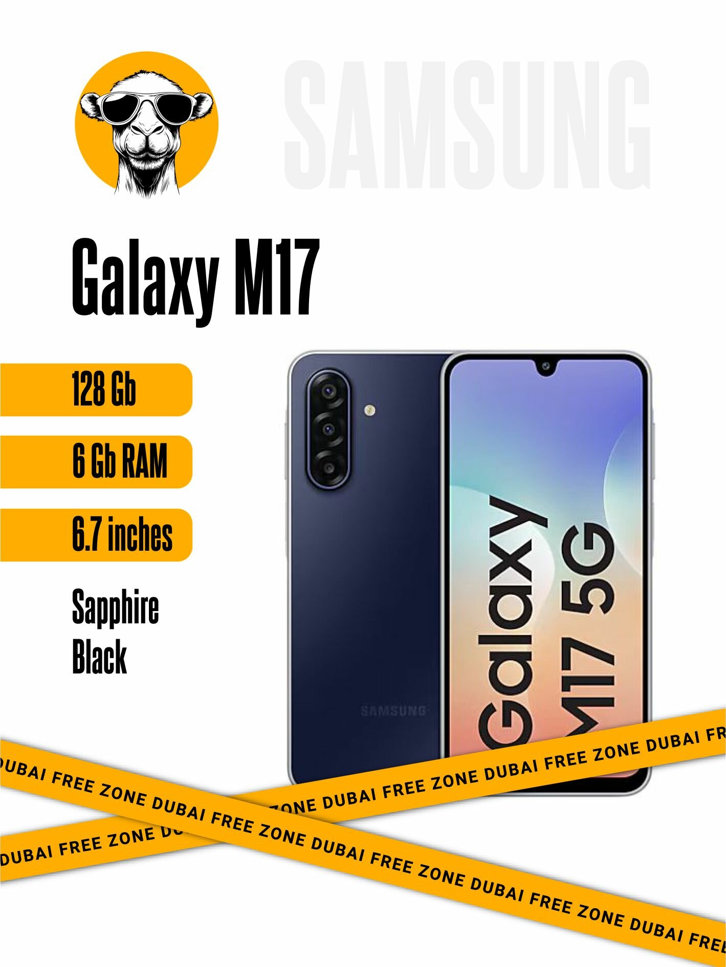 Смартфон Samsung Galaxy M17 6/128Gb Sapphire Black