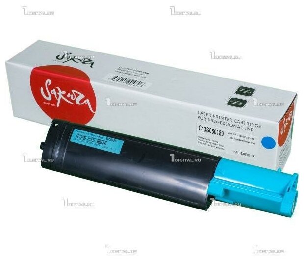 Картридж SAKURA C13S050189 голубой для Epson Aculaser C1100/CX11 совместимый (4K) (SAC13S050189)