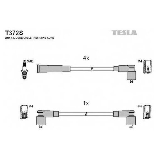 Провода зажигания TESLA T372S