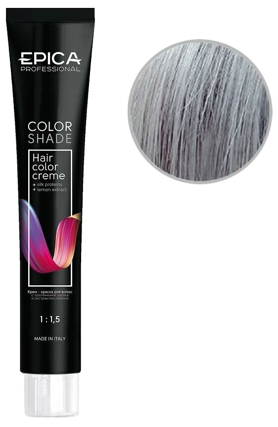 Epica Professional Крем-краска для волос Colorshade пастельное тонирование Серый, 100 мл
